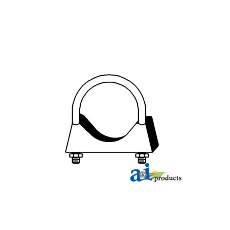 A & I Products 3-1/2" Muffler Clamps 5.6" x6.3" x0.8" A-CL312